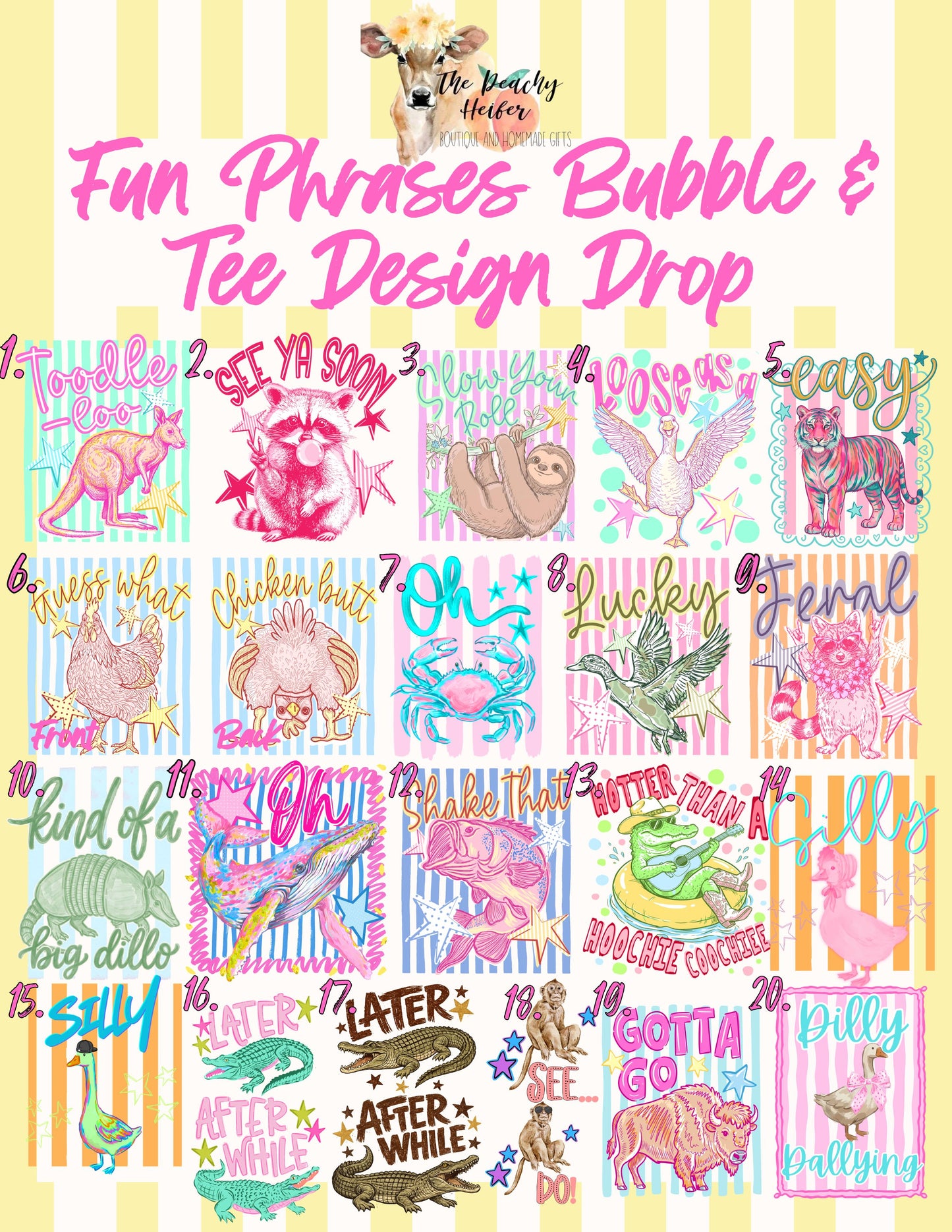 FUN PHRASES DESIGN DROP