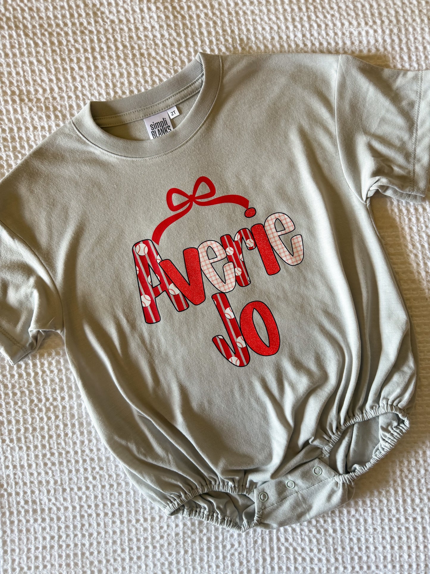 Baseball Name/ Bro/Sis Bubble/Tee