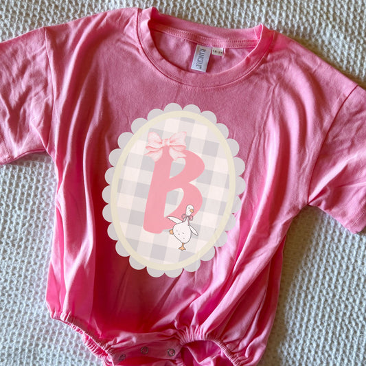GOOSE COQUETTE INITIAL BUBBLE/TEE
