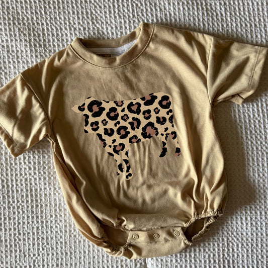 CHEETAH COW BUBBLE/TEE