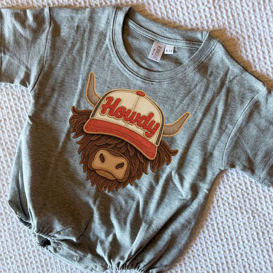 HIGHLAND TRUCKER COW BUBBLE/TEE
