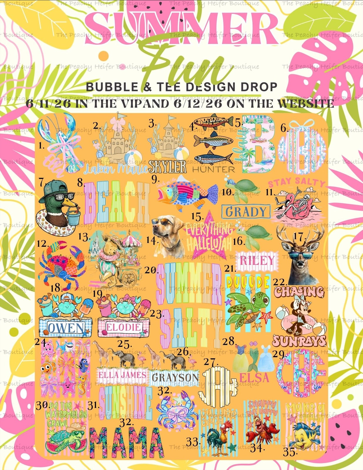 SUMMER FUN DESIGN DROP